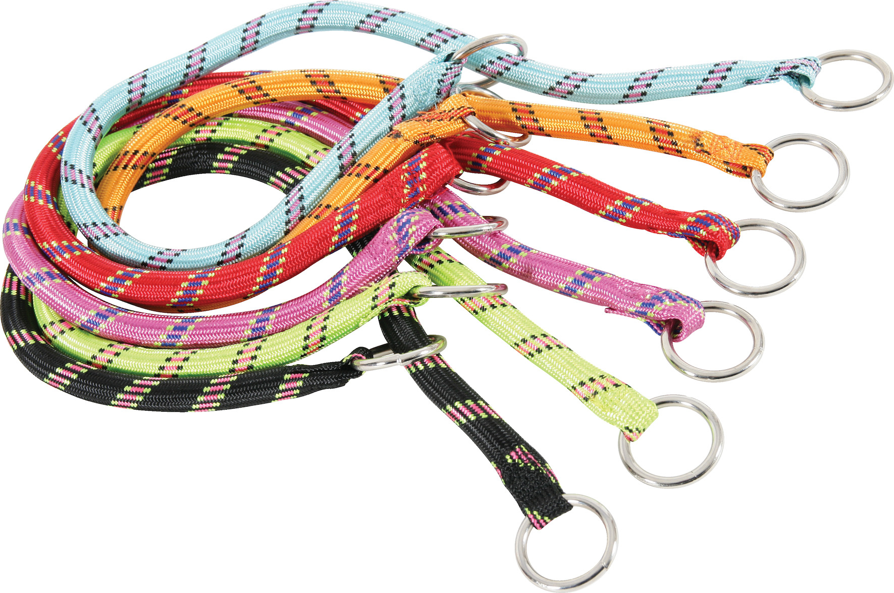 Coleira para cães estranguladora em corda nylon - Várias cores