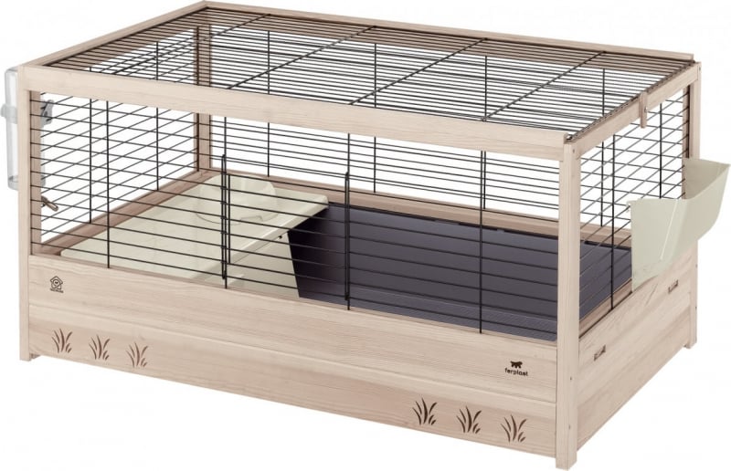 Cage en bois pour Lapin et Cochon d'Inde - 100 cm - Ferplast Arena 100