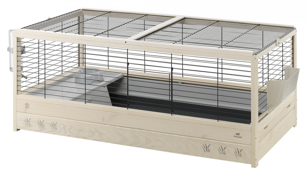 Jaula de madera para conejos - 125 cm - Ferplast Arena 120