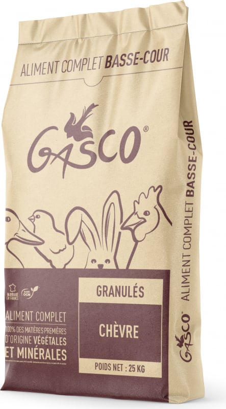  Gasco Granulé pour Chèvre Naine et Mouton - 25kg