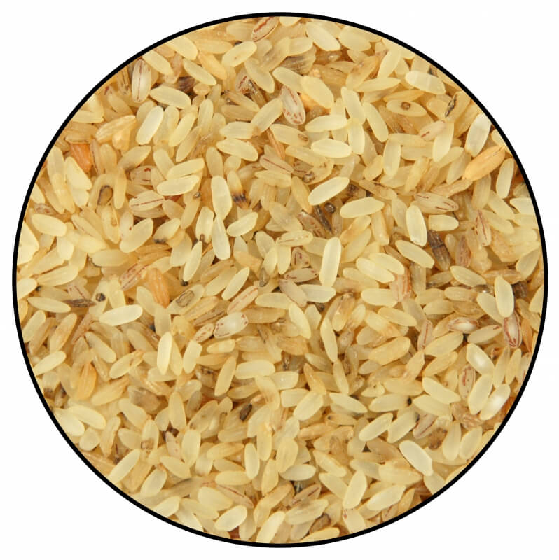 Voorgekookte volle rijst voor dieren