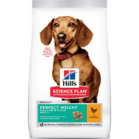 Hill's Science Plan Canine Perfect Weight Adult Small & Mini croquettes pour chien de petite taille au poulet
