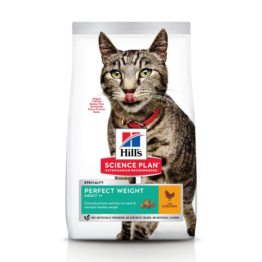 Hill's Science Plan Feline Adult Perfect Weight con pollo para gatos
