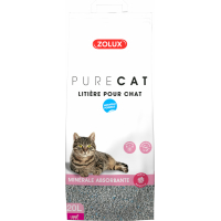 Lettiera per gatti assorbente e profumata Purecat 8L