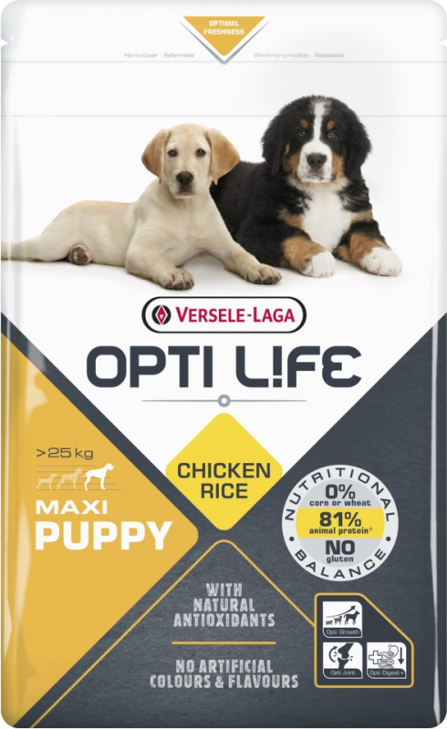 Opti Life Puppy Maxi au poulet pour chiot de grande taille