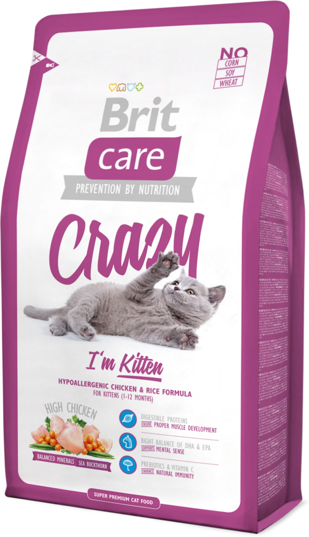 Brit Care Cat Crazy I'm Kitten, met kip