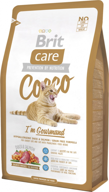 Brit Care Cat Cocco I'am Gourmand para Gatos exigentes con Pato y Salmón