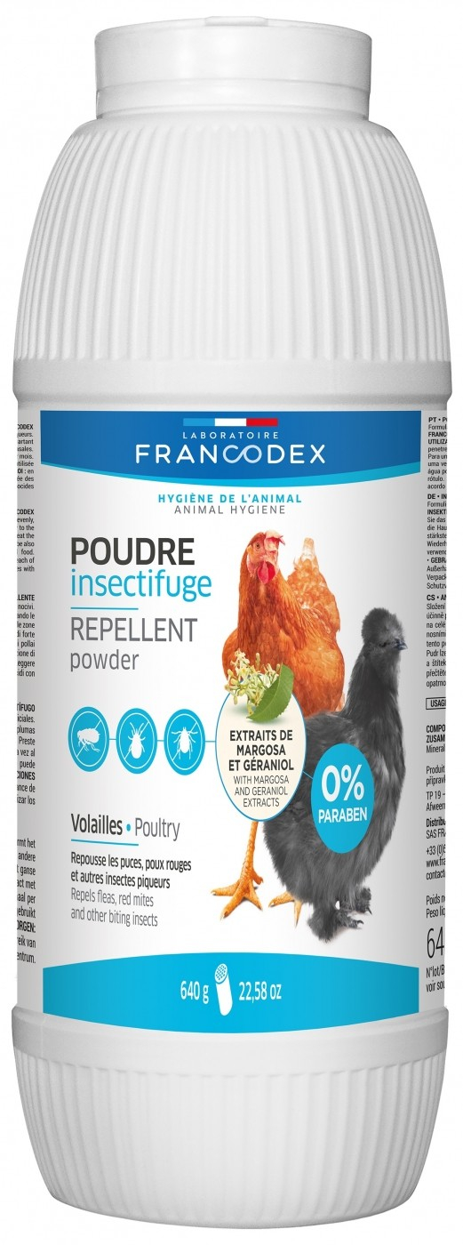 Francodex Poudre insectifuge volailles 640g