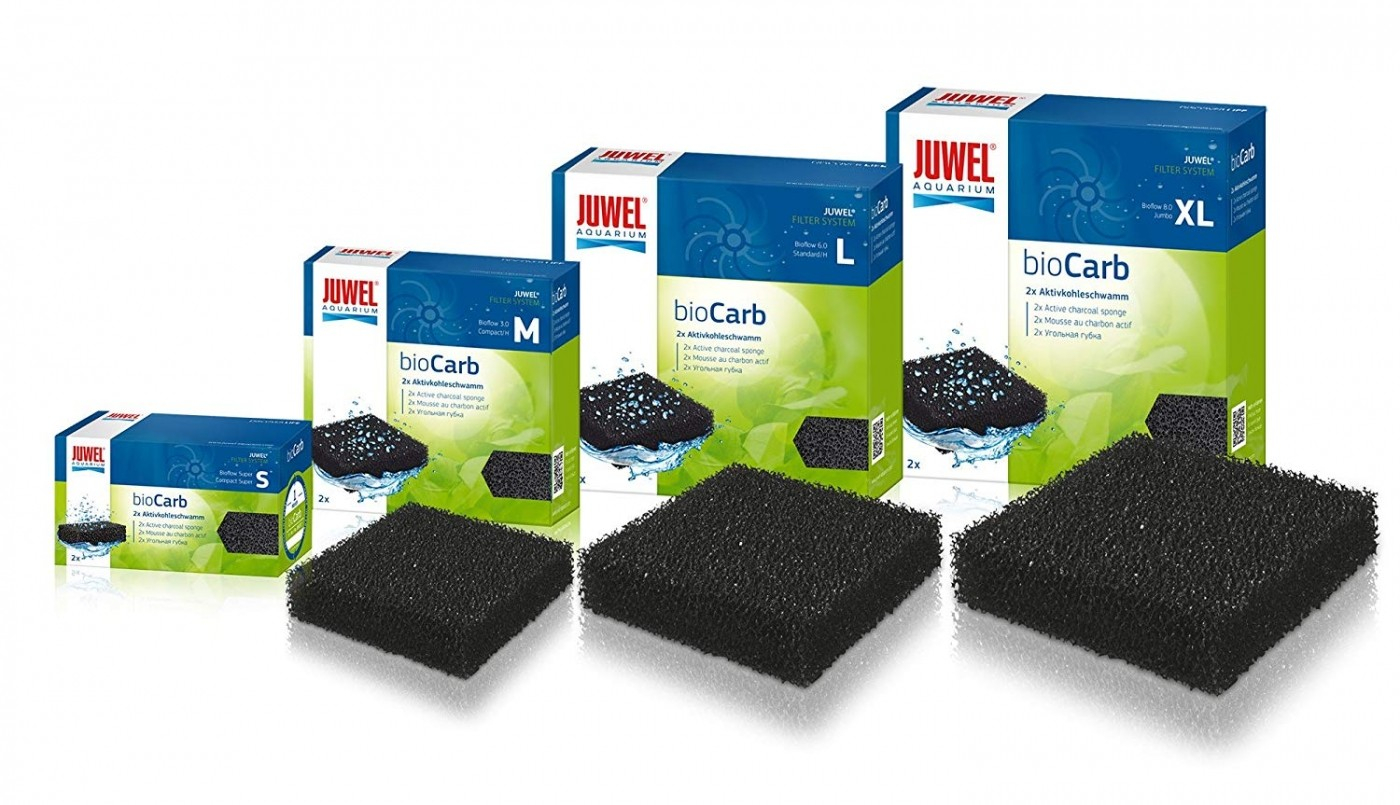 Espuma de substituição de carvão activo para filtro de aquário JUWEL (x2)