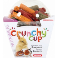 Snacks para roedores Crunchy Cup Sticks Alfalfa, zanahorias y remolacha