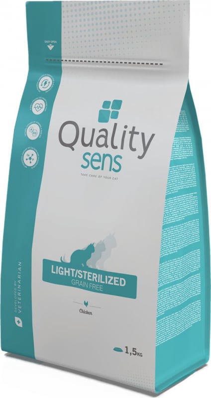 QUALITY SENS Light / Sterilized Grain Free, sans céréales pour chat stérilisé ou en surpoids