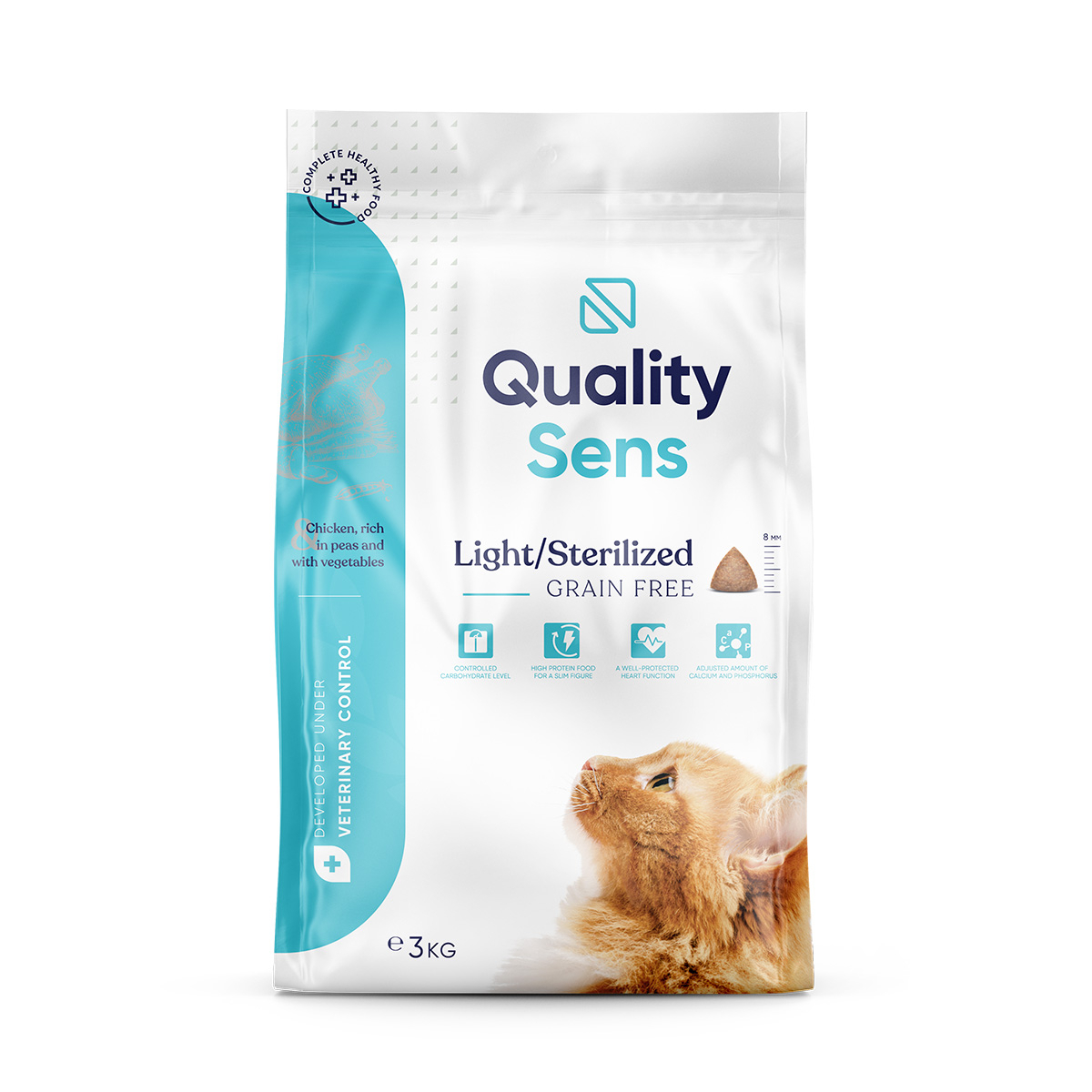 QUALITY SENS Light / Sterilised Grain Free ohne Getreide für sterilisierte oder übergewichtige Katzen