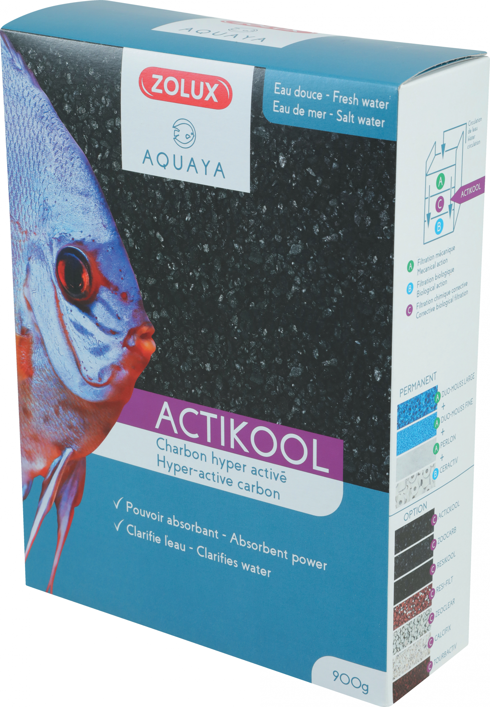 Carbone superattivo per acquario ACTIKOOL 2