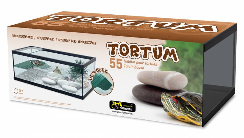 Acuario para tortugas negro sin filtro Aquatlantis Tortum