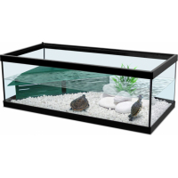 Aquarium noir avec filtre Aquatlantis Tortum 