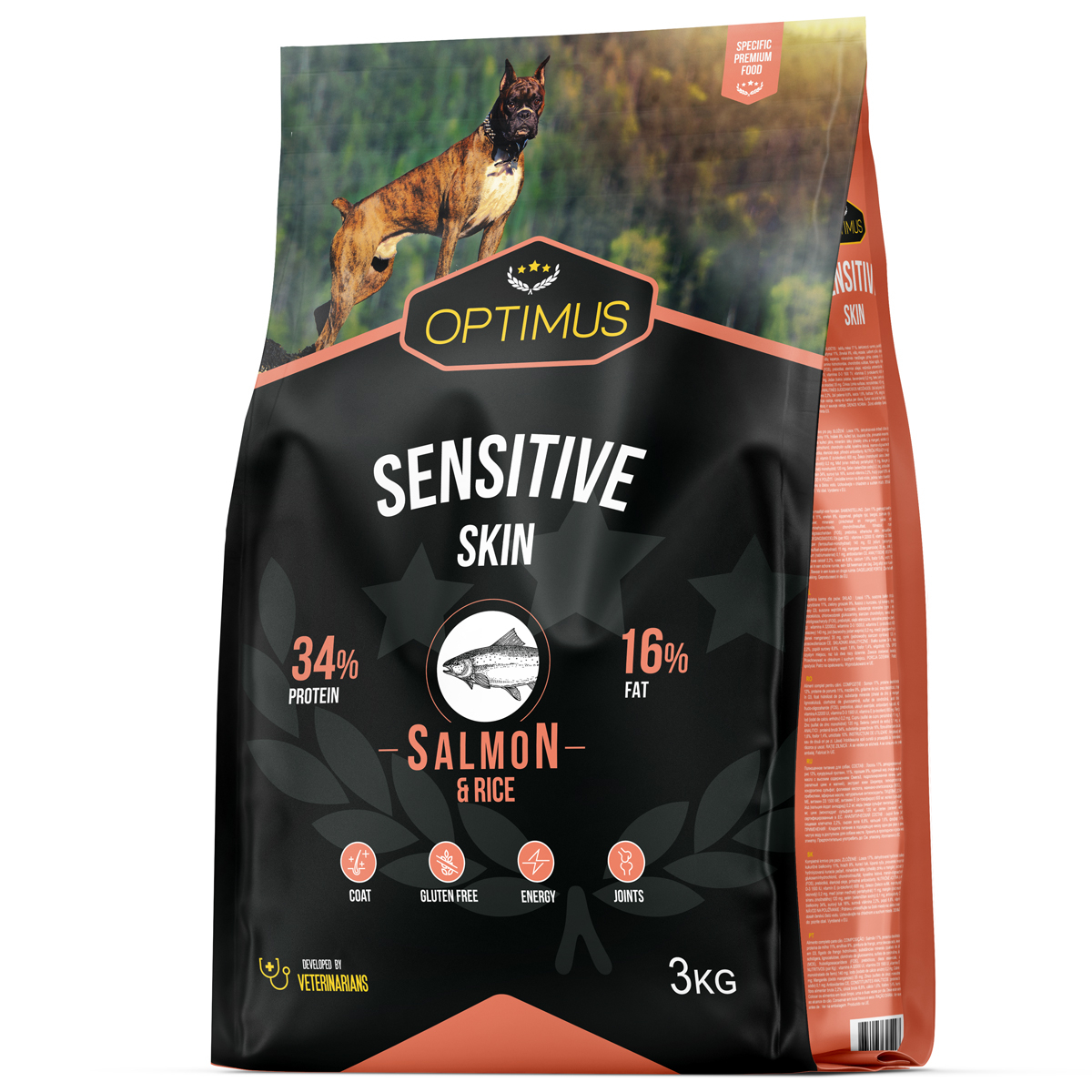 OPTIMUS Sensitive Skin Salmão & Arroz para cão