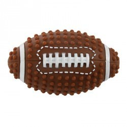 Palla giocattolo football americano per cani, 7,6cm in vinile