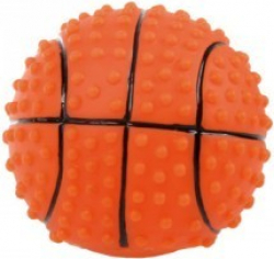 Jouet balle basket pour chien 7,6 cm vinyl