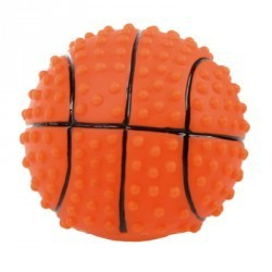 Jouet balle basket pour chien 7,6 cm vinyl