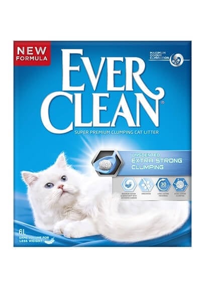 Klonterende kattenbakvulling, zonder parfum, EVER CLEAN