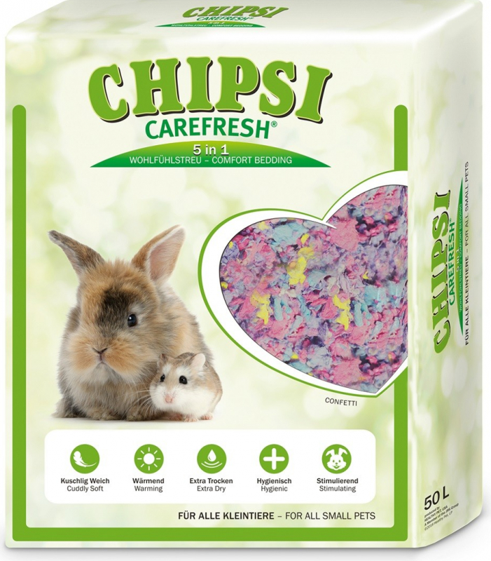 Litière Chipsi Carefresh Confetti pour petits mammifères