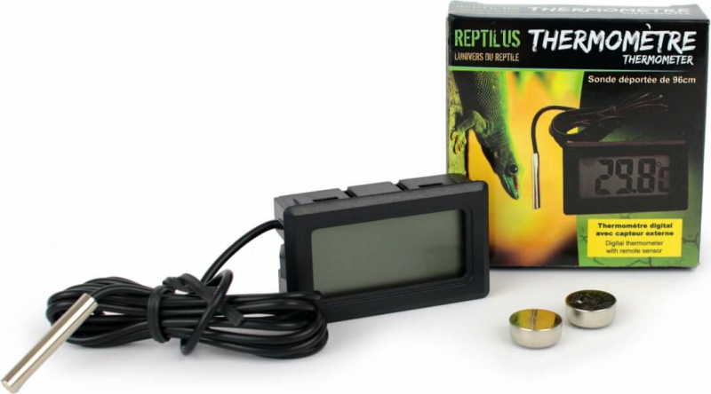 Termômetro digital para terrários com sensor externo Reptil'us