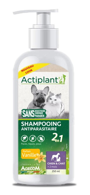 ACTI Shampoo tegen ongedierte 2IN1 VANILLE 250ml