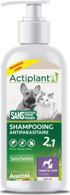 ACTI Shampoo 2en1 Antiparasitaire Chat et Chien 250ml