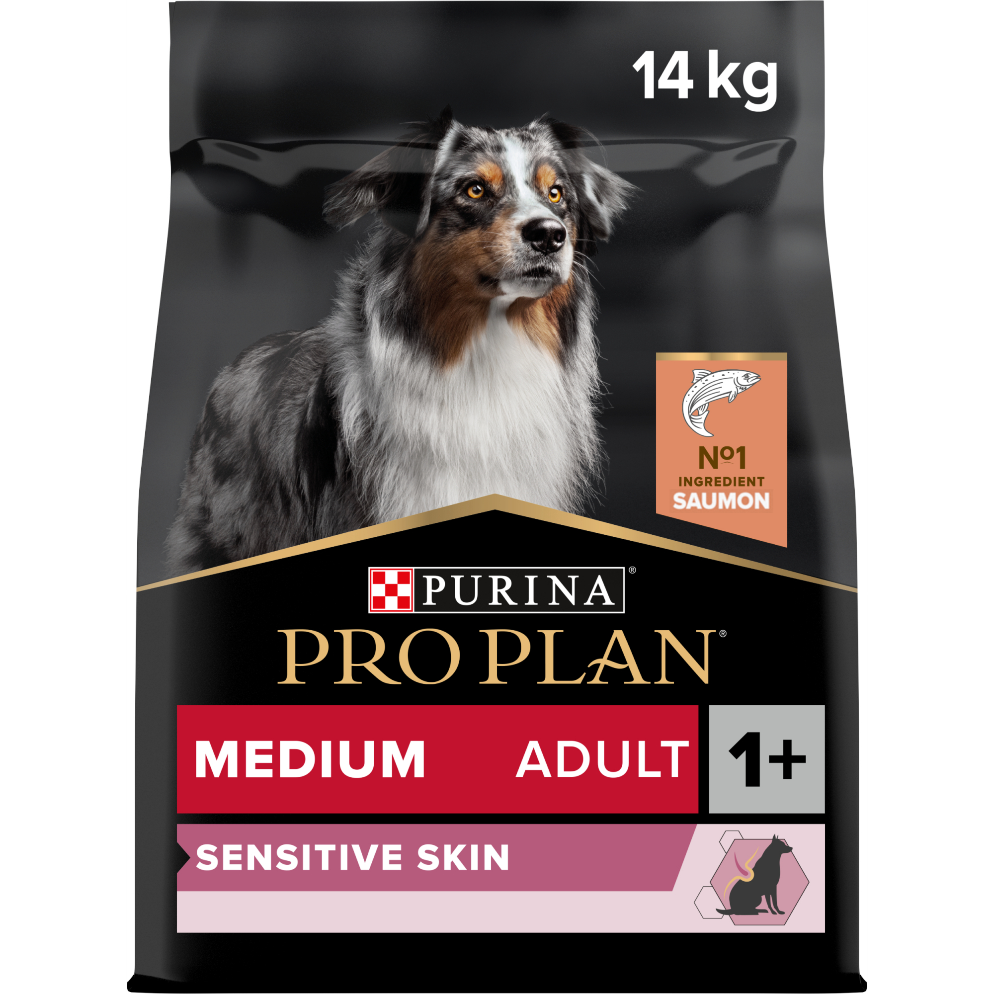 PRO PLAN Medium Adult Sensitive Skin Salmão para cão