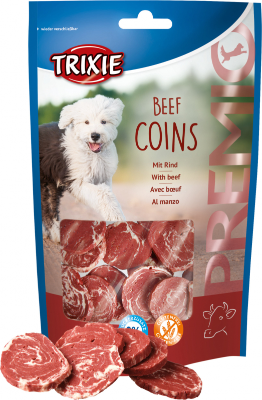 Premio Beef Coins Snacks de ternera para perros