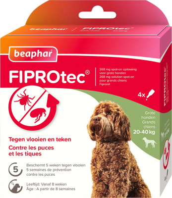 FIPROtec, solution spot-on pour chiens