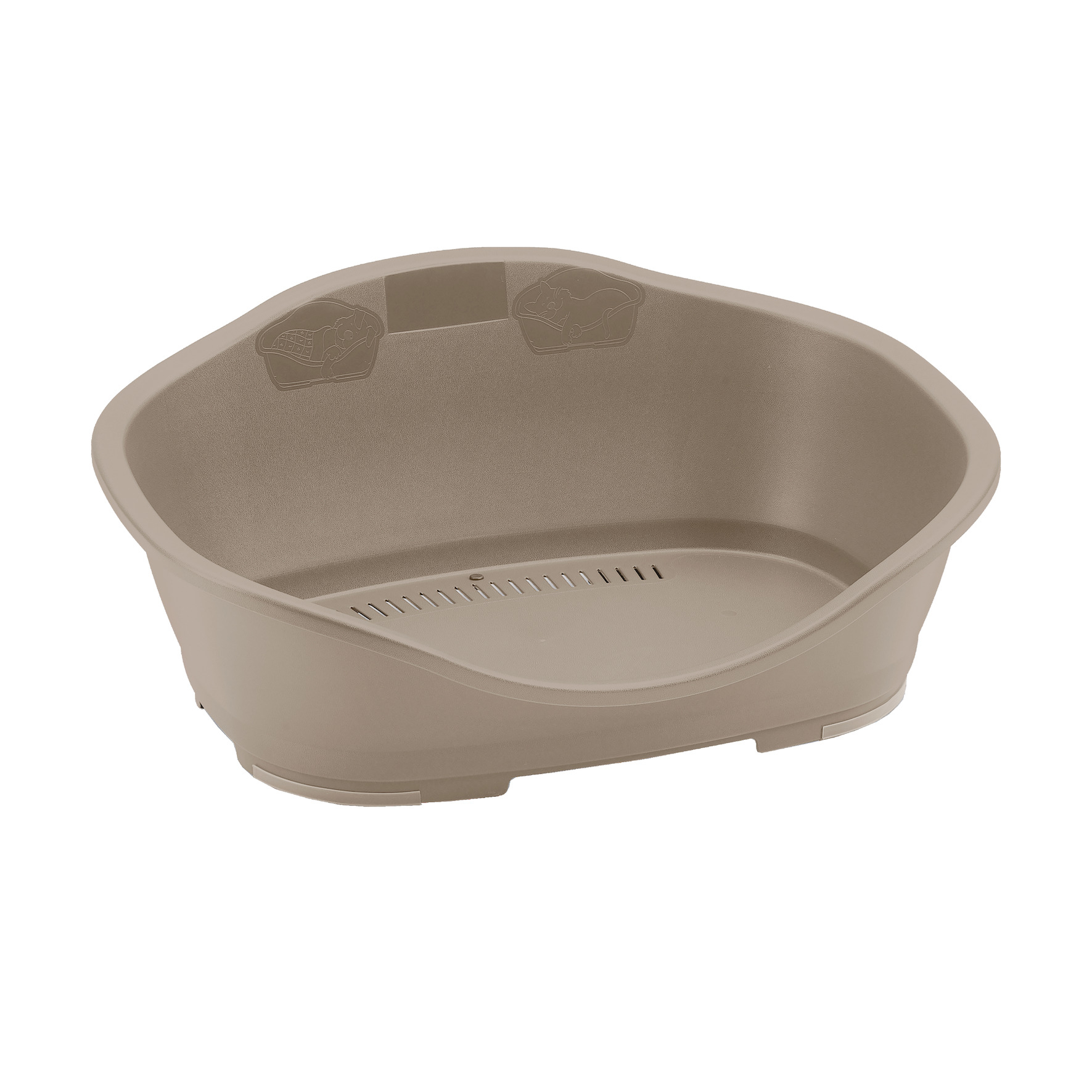 Corbeille en plastique taupe Zolux Sleeper 