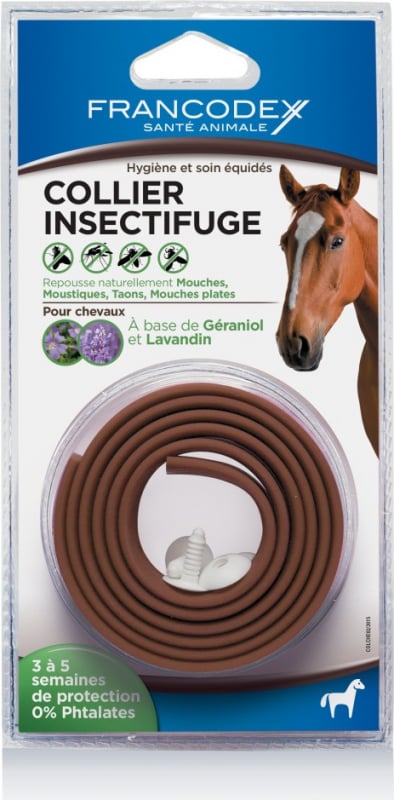 Francodex Collier insectifuge pour chevaux