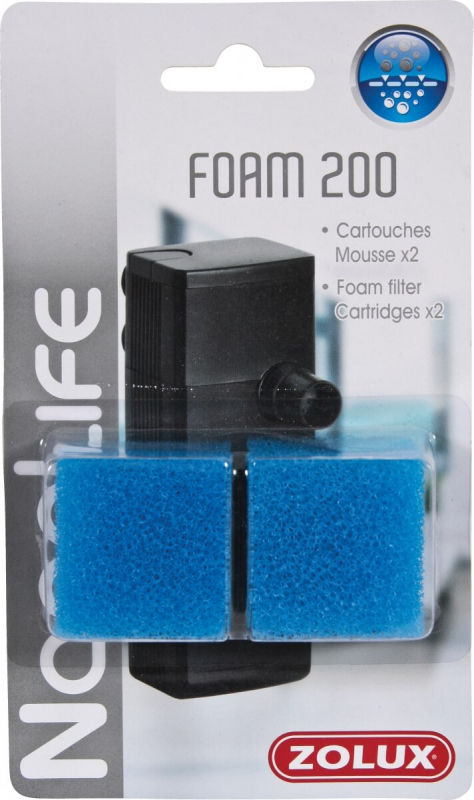 Cartouche mousse pour filtre NanoLife flow 200 (x2) 