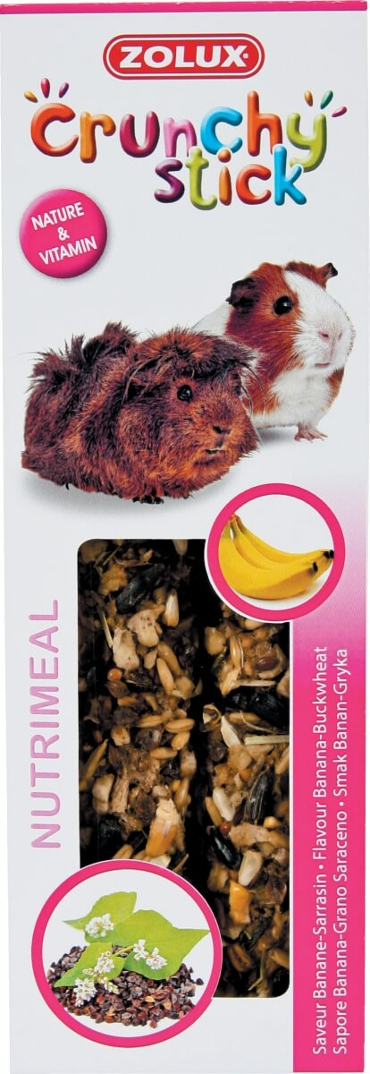 Crunchy Stick mit Bananen und Buchweizen für Meerschweinchen (x2)