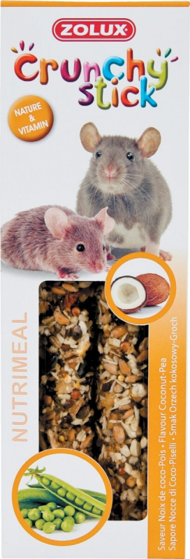 Crunchy Sticks kokos / erwten voor ratten en muizen (x2)