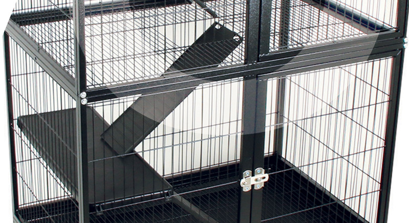 Cage keiko zolia spacieuse à 3 niveaux