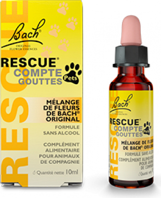 Rescue Pets, anti stress, aux fleurs de Bach - 10ml