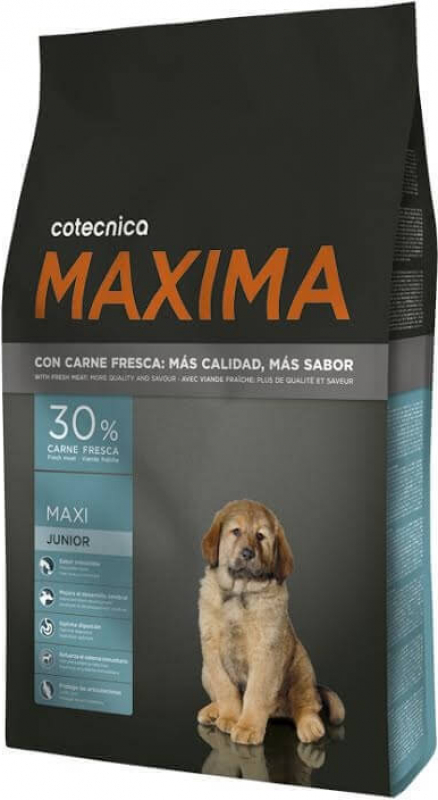 MAXIMA Maxi Junior pour chiot avec 30% de viande fraîche