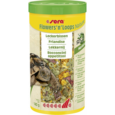 Sera Flowers’n’Loops Nature Snack für pflanzenfressende Reptilien