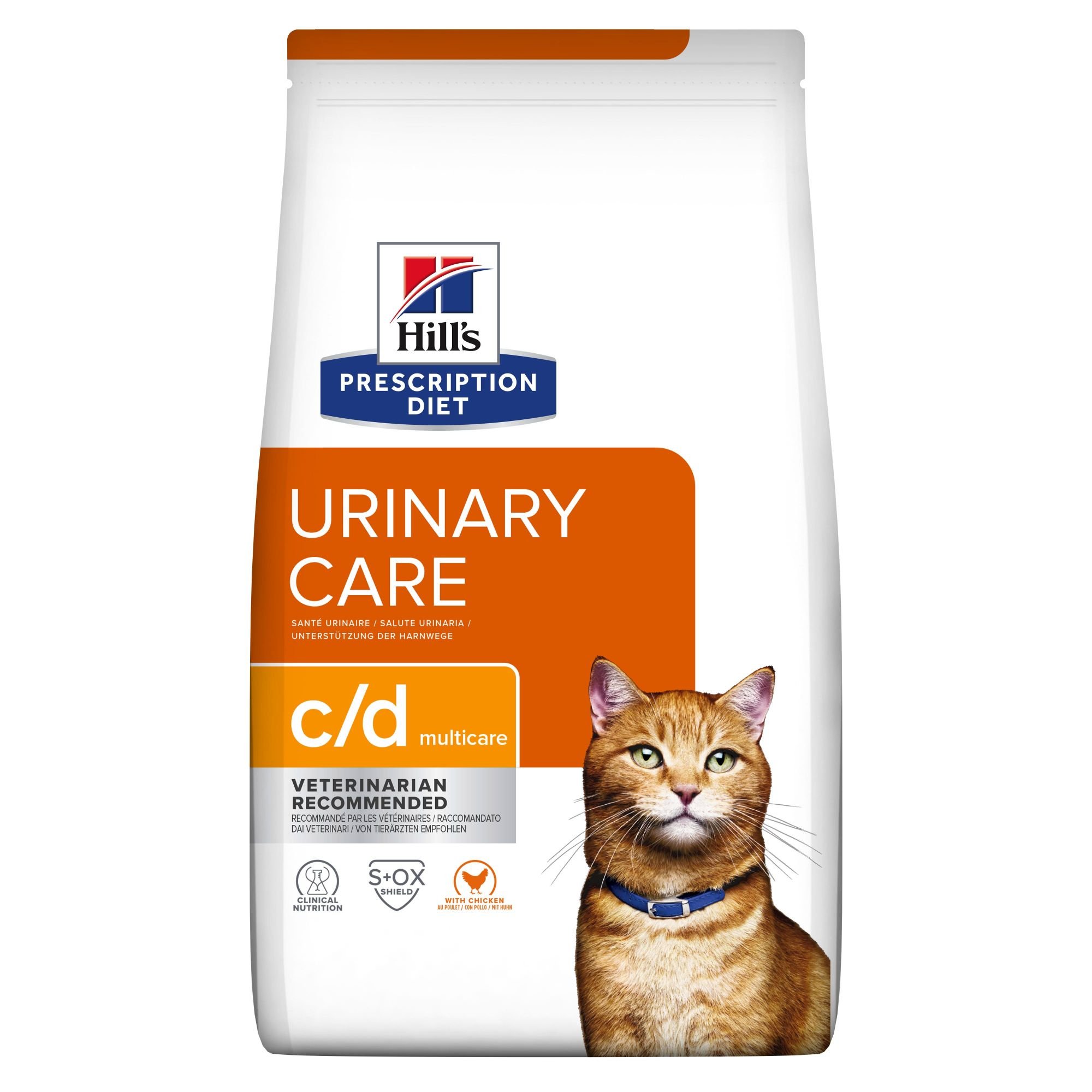 Ração veterinária e alimentos dietéticos para gatos HILL'S Prescription Diet C/D Urinary Multicare