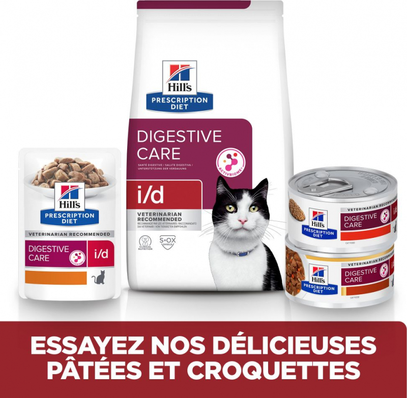 HILL'S Prescription Diet i/d Digestive Croquettes pour Chat et Chaton au Poulet 