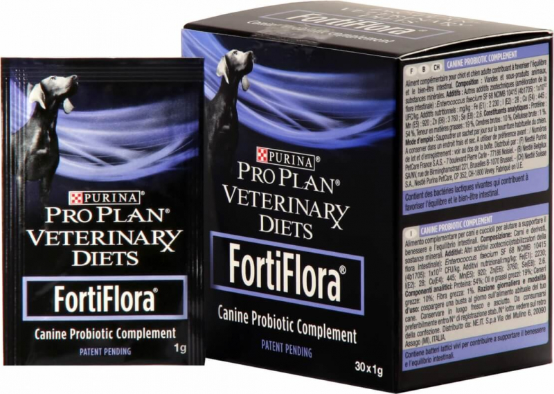 FORTIFLORA Chien Pro Plan Veterinary Diets Probiotiques pour la Flore
