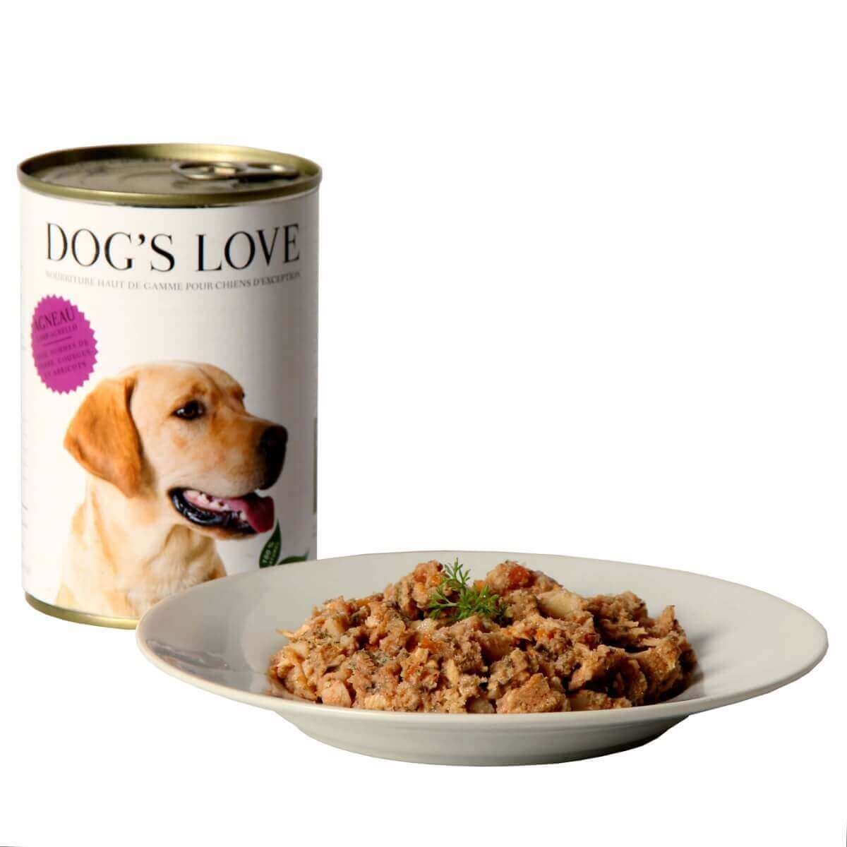 Patè100% naturale Dog's Love senza cereali con agnello per cani adulti