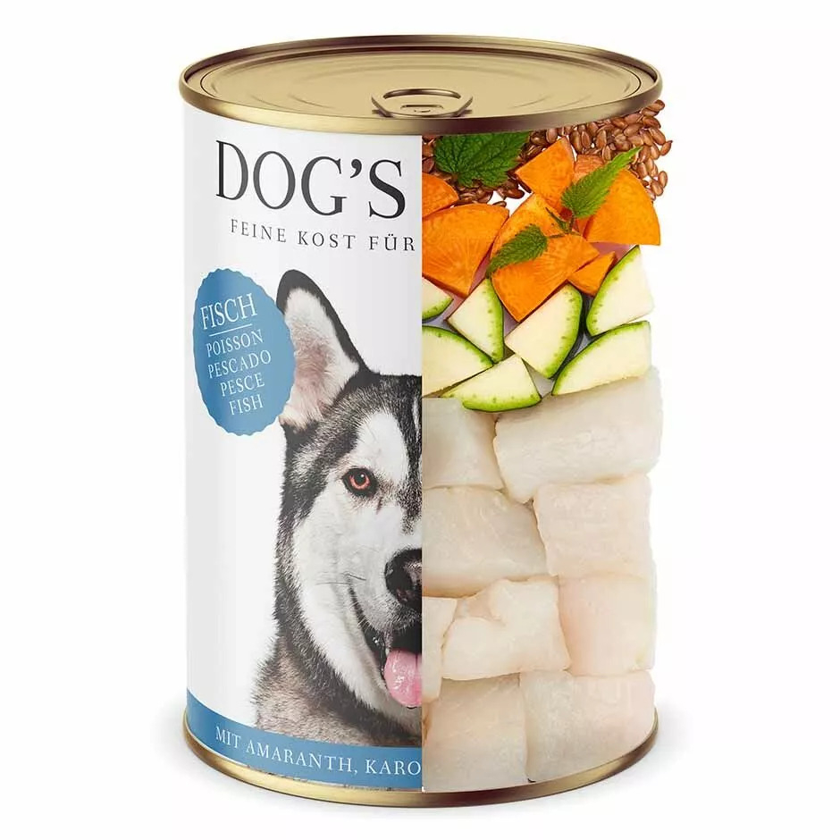Pâté 100% naturale Dog's Love per cani adulti con pesce senza cereali