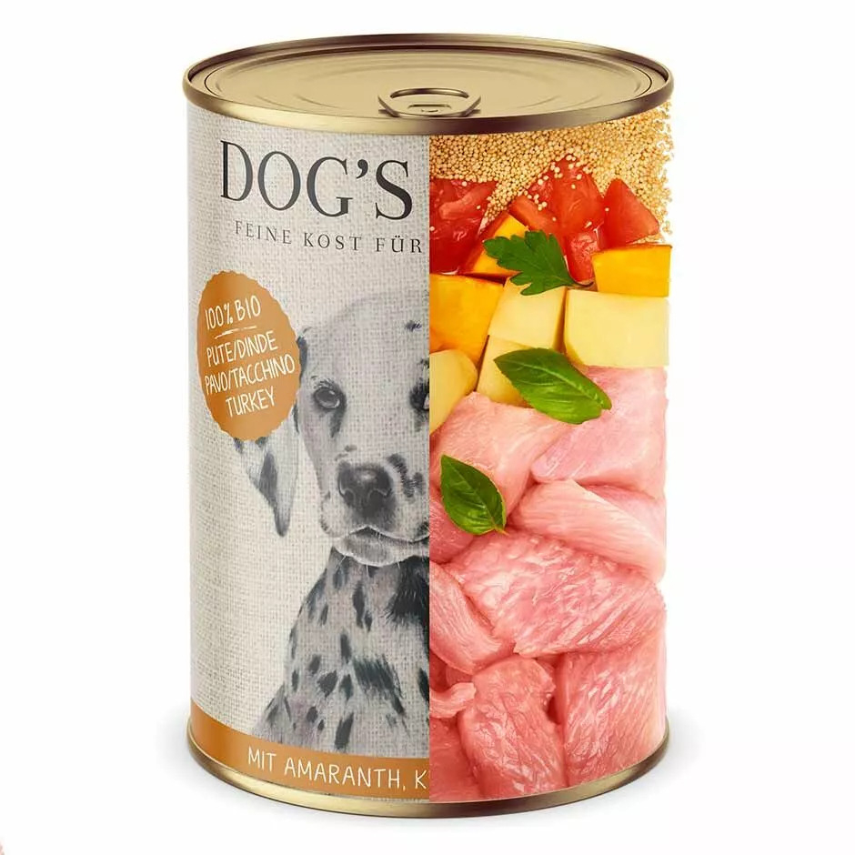 Biologisch natvoer, 100% natuurlijk, Dog's Love - met kalkoen