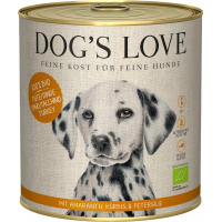 Dog´s Love Comida húmeda para perros con Pavo 100% Bio