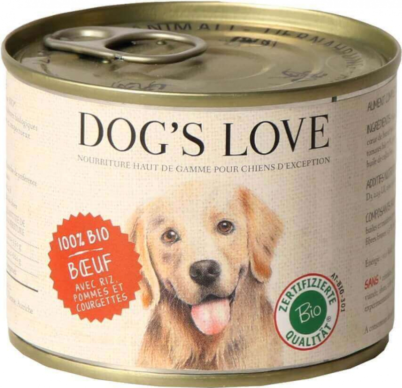 Dog's Love 100% natürliches Nassfutter mit Rindfleisch
