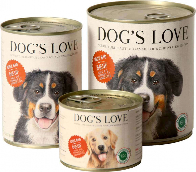 Dog's Love Bio Comida húmeda ecológica para perros con ternera