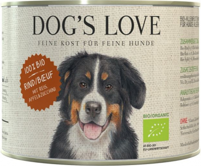 Pâtée BIO 100% naturelle Dog's Love au boeuf